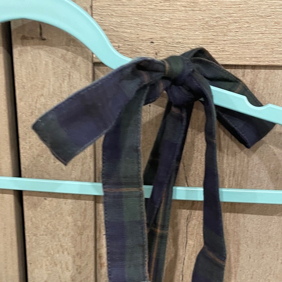 NWOT Plaid Maternity Maxi Dress with Tie Straps - Picture 3 of 4